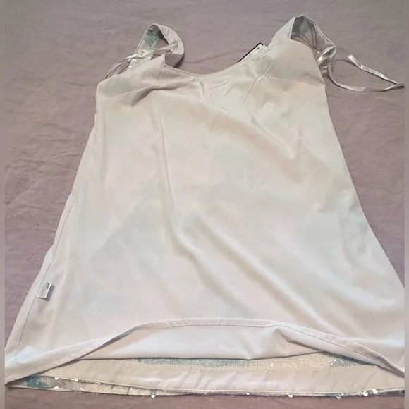 NWT Gianni Bini x DANNIJO Twiggy Size 4 Sequin Palm Tree Mini Tank Shift Dress - Picture 5 of 6